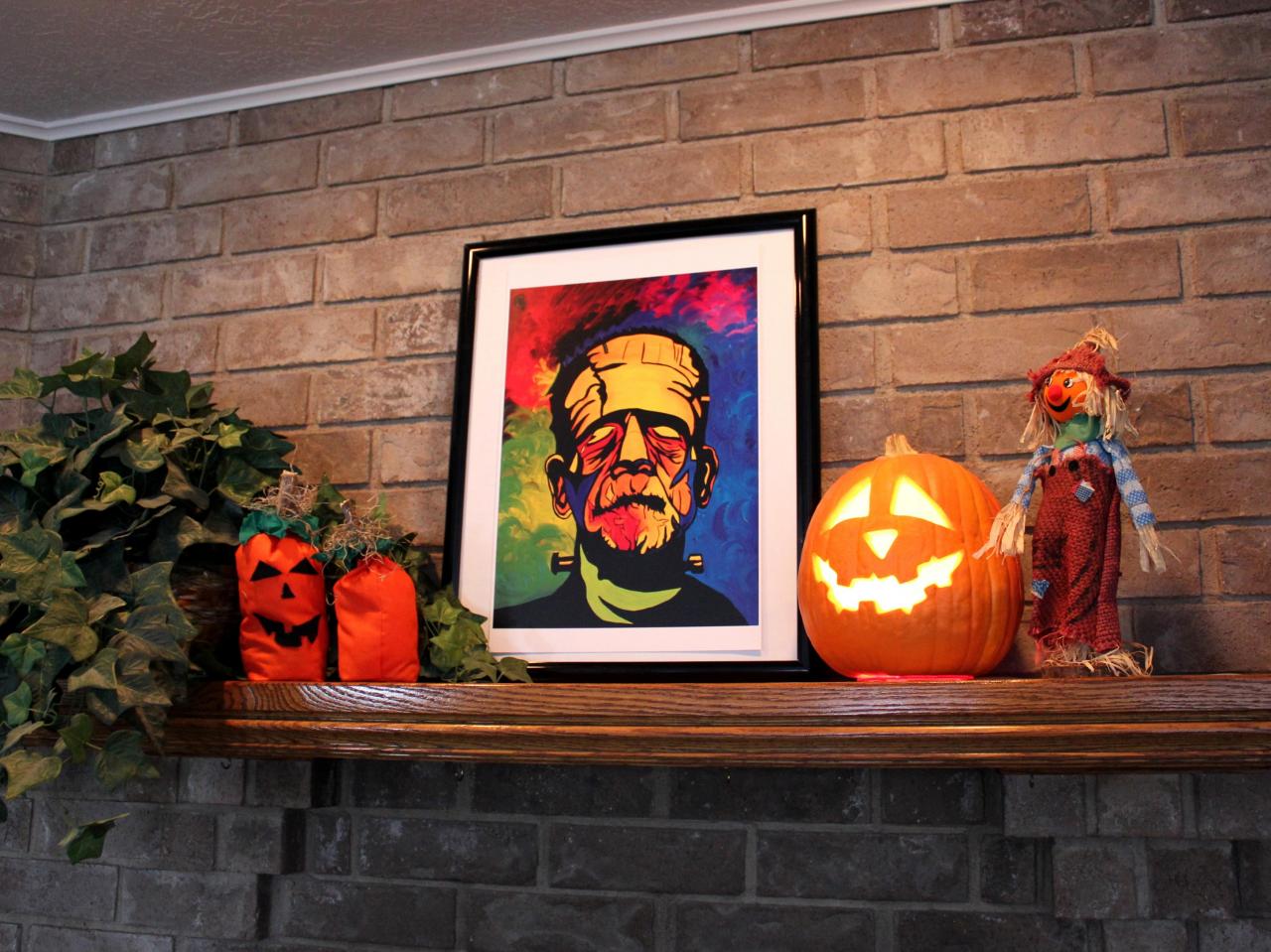 Frankenstein Print Of Original Oil Painting Perfect For Halloween!